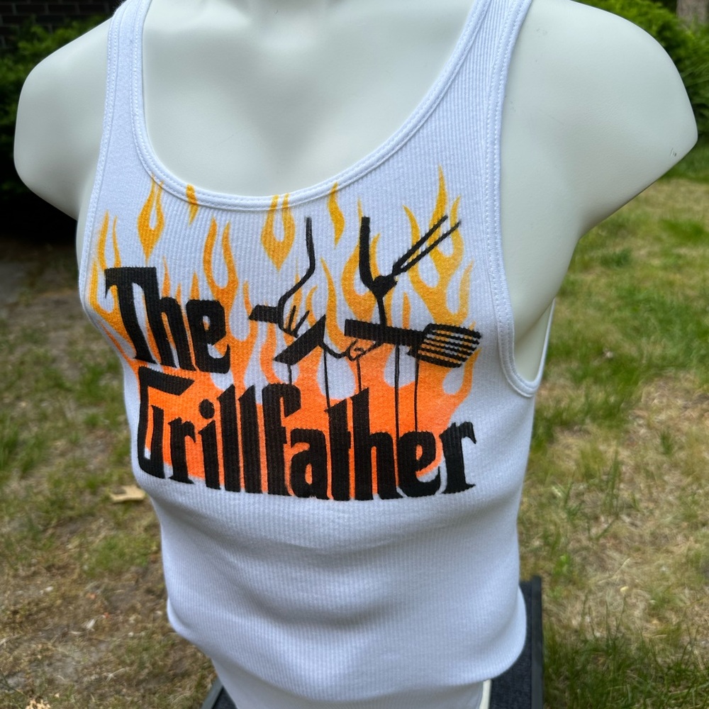 ⚡️The Grillfather - The Godfather urban mob handmade graffiti tank top L